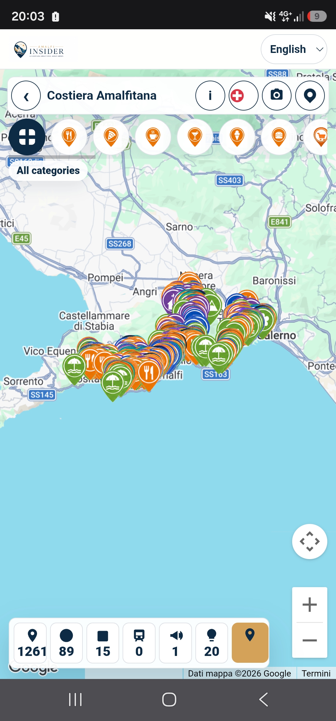 Vista completa della mappa